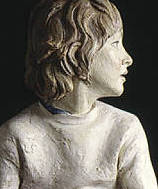 terracotta portrait of Michela